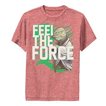 Boys 8-20 Star Wars Feel The Force Yoda Performance Graphic Tee