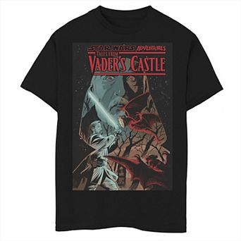 Boys 6-20 Star Wars Vader's Saber Castle Comic Cover Graphic Tee