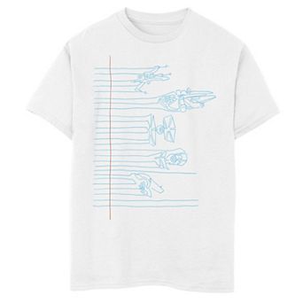 Boys 8-20 Star Wars Homework Sketch Graphic Tee
