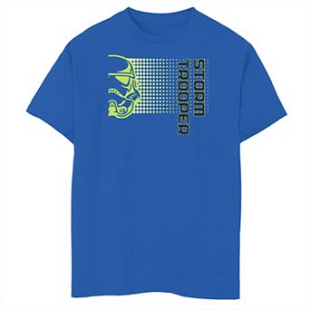 Boys 8-20 Star Wars Storm Trooper Neon Dot Fade Graphic Tee