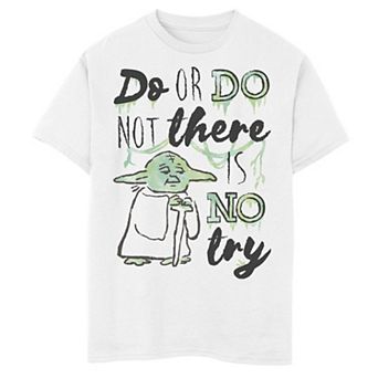 Boys 8-20 Star Wars Do Or Do Not Yoda Doodle Graphic Tee