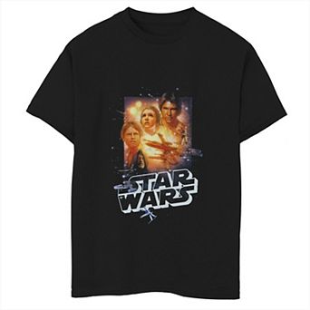 Boys 6-20 Star Wars Vintage Group Collage Poster Graphic Tee