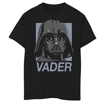 Boys 8-20 Star Wars Darth Vader Mask Blue Square Graphic Tee
