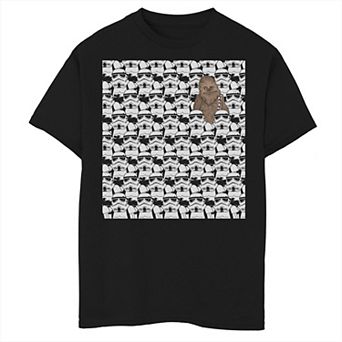 Boys 6-20 Star Wars Stormtrooper Chewbacca In Crowd Graphic Tee