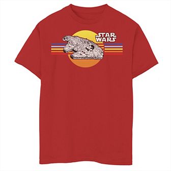 Boys 8-20 Star Wars Retro Falcon Sunset Graphic Tee