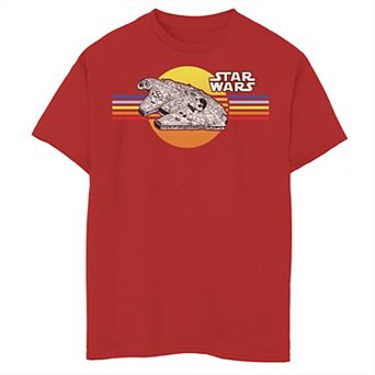 Boys 8-20 Star Wars Retro Falcon Sunset Graphic Tee