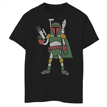 Boys 6-20 Star Wars Boba Fett Cartoon Graphic Tee