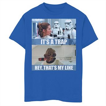 Boys 8-20 Star Wars It's A Trap Hey That's My Line Graphic Tee