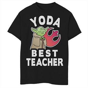 Boys 8-20 Star Wars Yoda Best Teacher Rebel Logo Graphic Tee