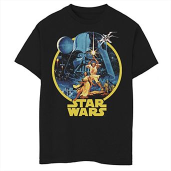 Boys 6-20 Star Wars Retro Color Poster Graphic Tee