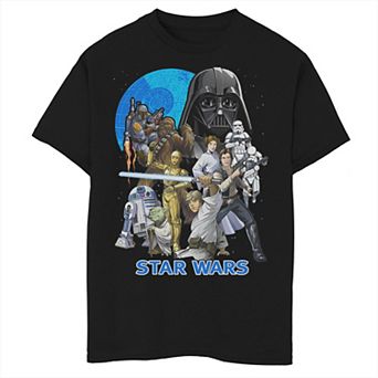 Boys 6-20 Star Wars Group Illustrated Poster Graphic Tee