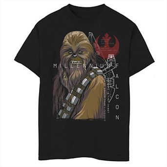Boys 6-20 Star Wars Chewbacca Rebel Team Sketch Graphic Tee