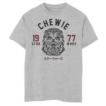 Boys 8-20 Star Wars Retro Chewie Face Graphic Tee
