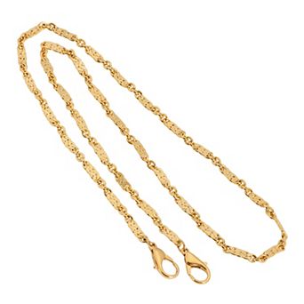 1928 Gold Tone Hammered Chain Mask Holder