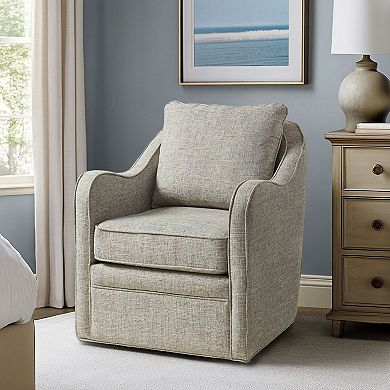 Madison Park Betty Wide Seat Swivel Arm Chair