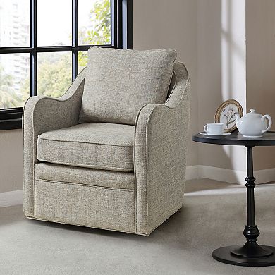 Madison Park Betty Wide Seat Swivel Arm Chair