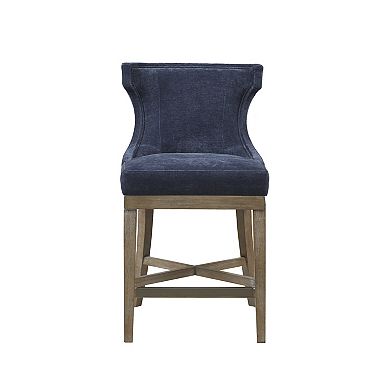 Madison Park Fillmore 25.25" Wingback Counter Stool with 360 Degree Swivel Seat