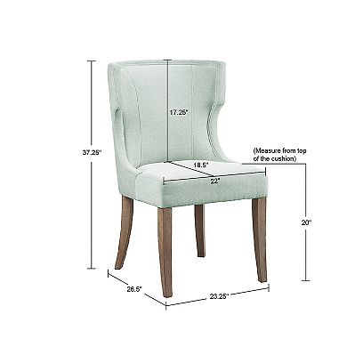 Madison Park Fillmore Wingback Upholstered Dining Chair