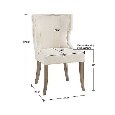 Madison Park Fillmore Wingback Upholstered Dining Chair