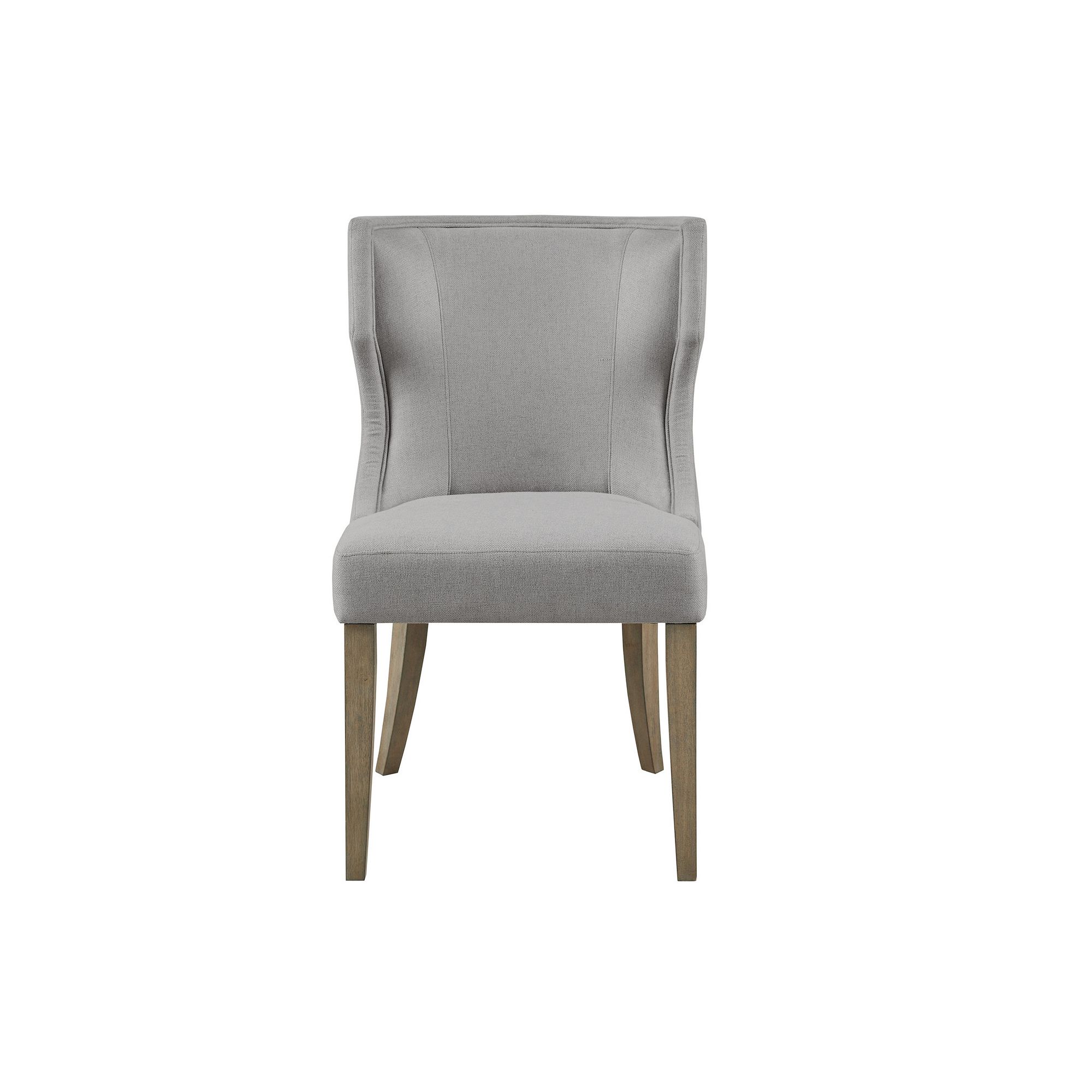 Madison Park Fillmore Wingback Upholstered Dining Chair, Light Gray