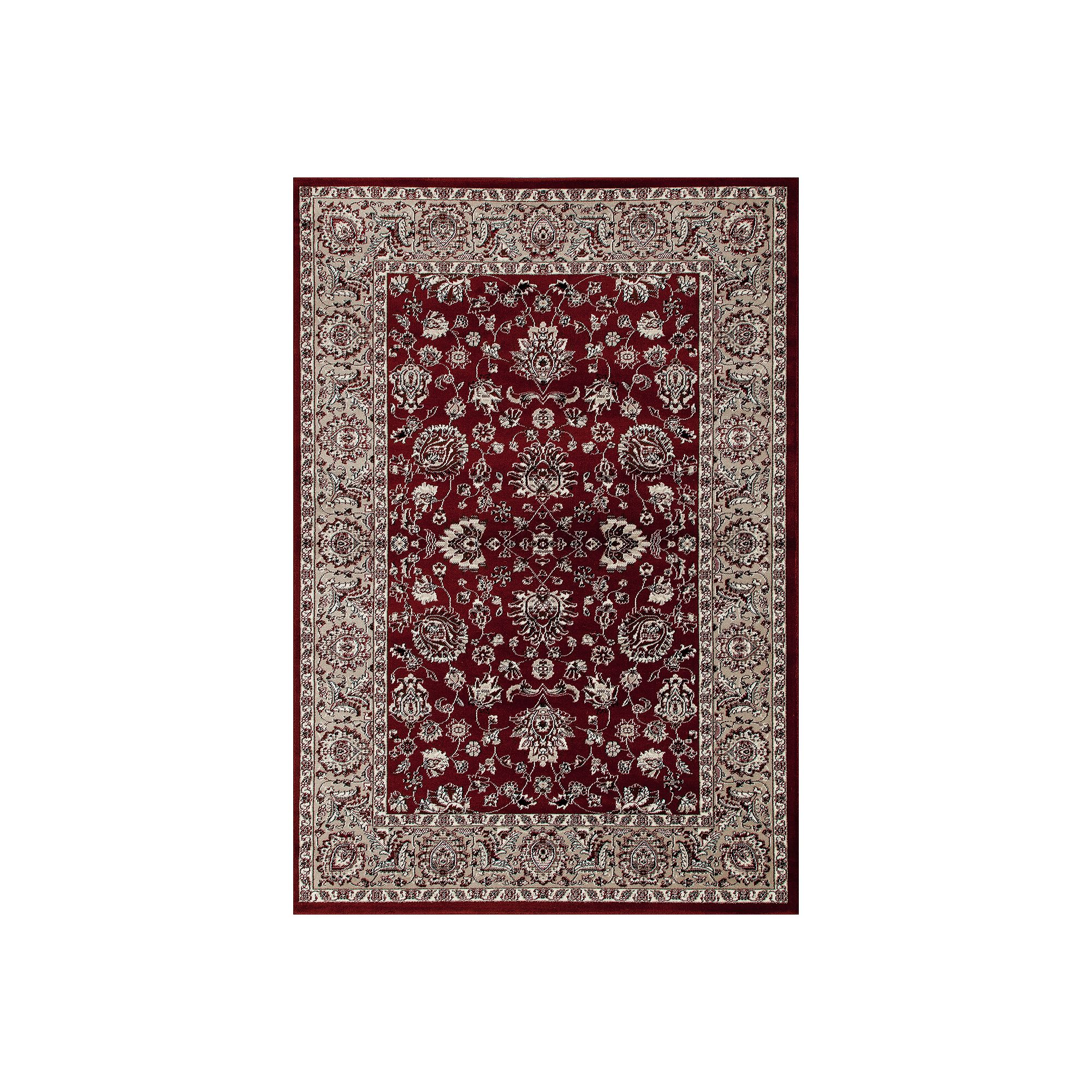 Art Carpet Abel Accustomed Rug, Red Linen Brown