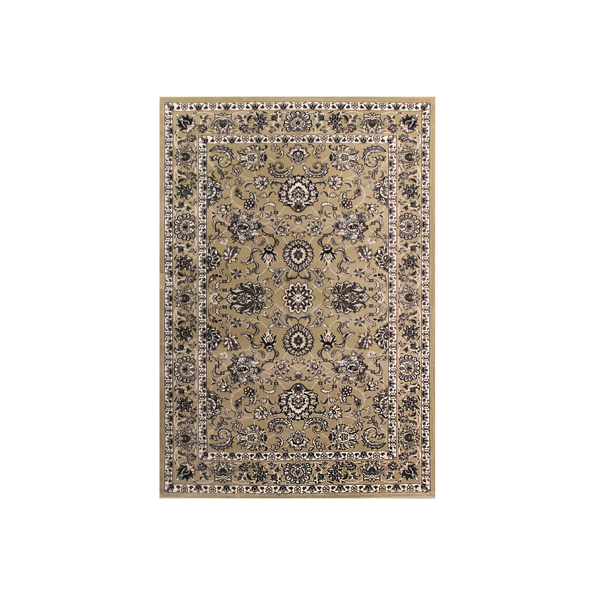 Art Carpet Abel Border Rug, Beige Cream Black