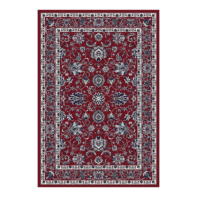 Art Carpet Abel Border Rug, Red, 5X8 Ft