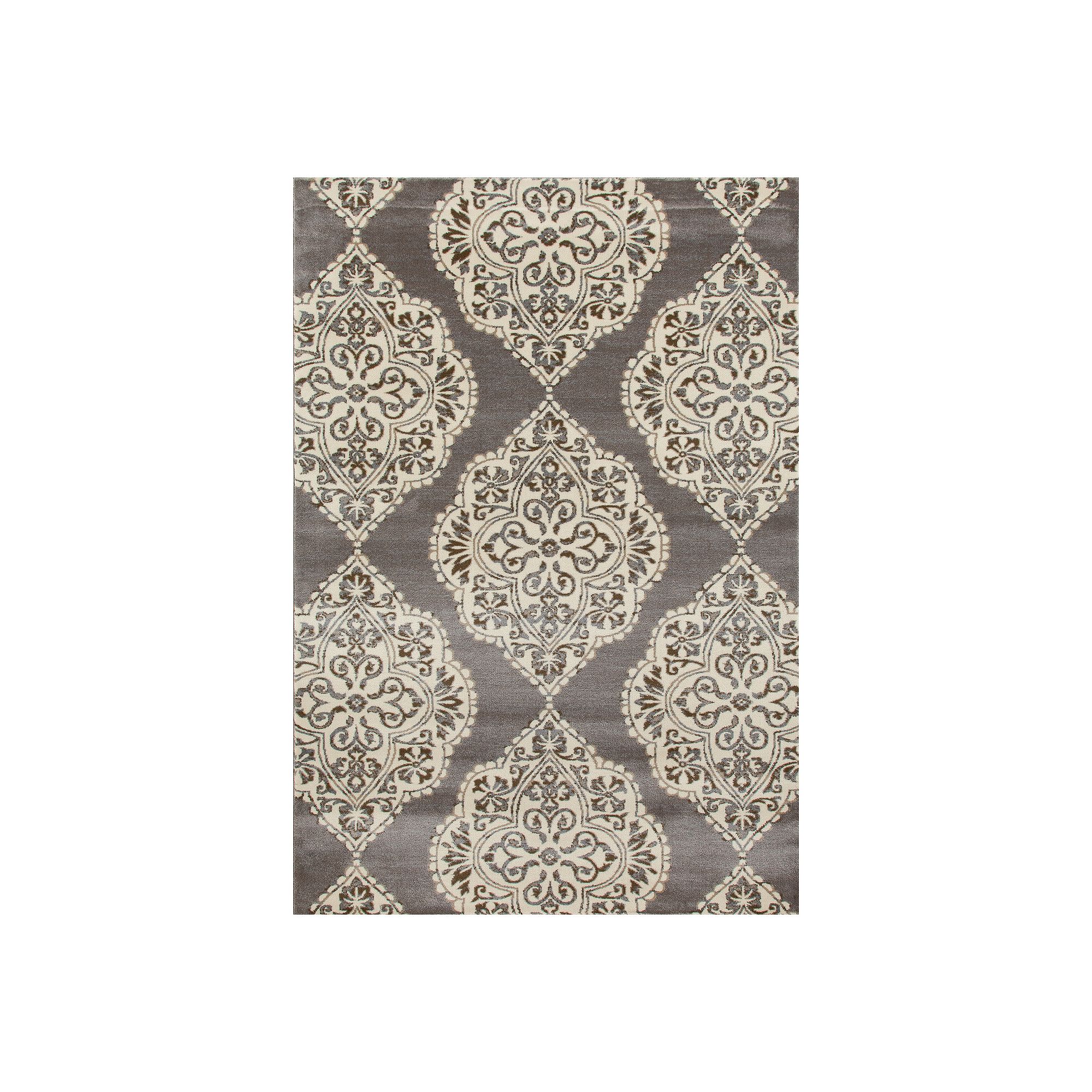 Art Carpet Abel Medallion Rug, Gray Linen Brown
