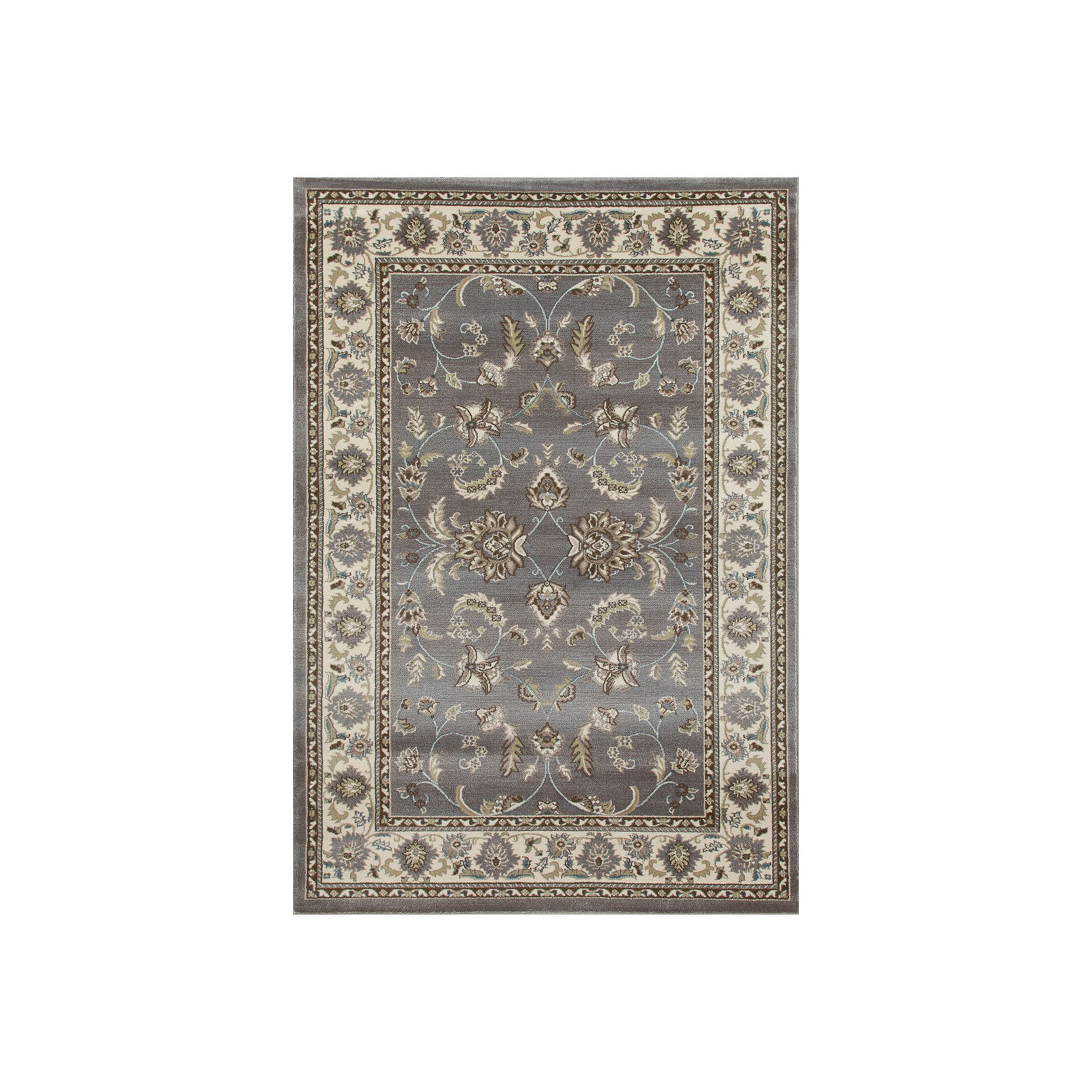 Art Carpet Abel Scrollwork Rug, Gray Linen Brown