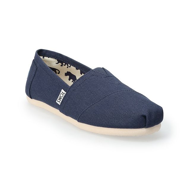 Toms navy outlet canvas women's classics