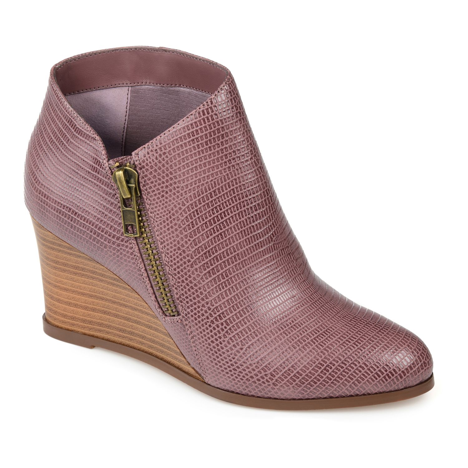 womens purple booties