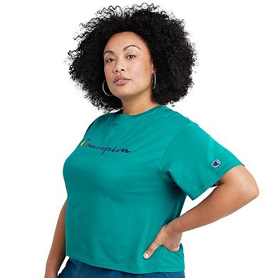Plus Size Champion® Graphic Crop Tee