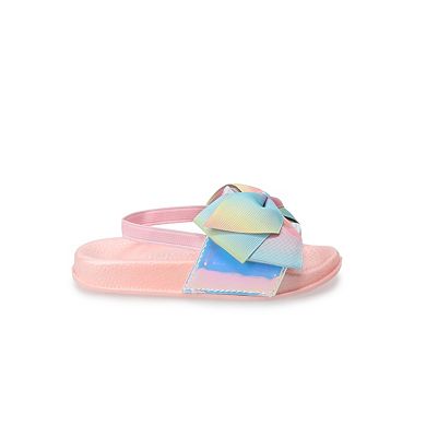JoJo Siwa Bow Toddler Girls' Slide Sandals 