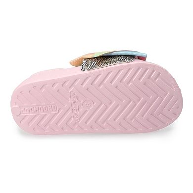 JoJo Siwa Glitter Bow Toddler Girls' Slide Sandals 
