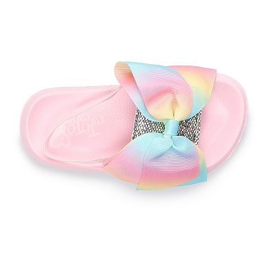 JoJo Siwa Glitter Bow Toddler Girls' Slide Sandals 
