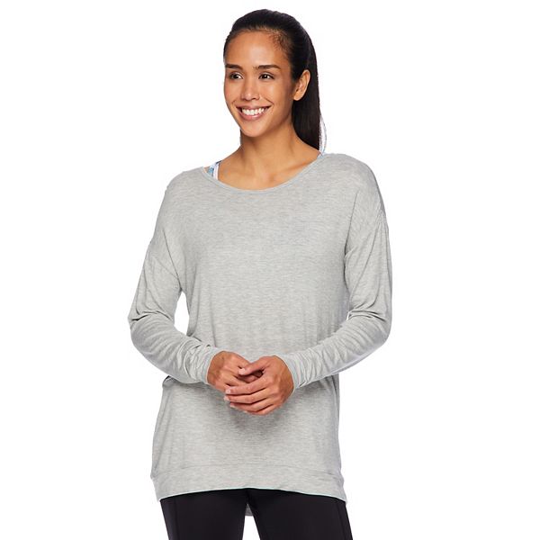 Gaiam Men's Cozy & Cool Long Sleeve Crew Sweatshirt, Sizes S-XL