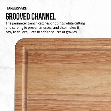 Farberware 14" x 20" Wood Cutting Board