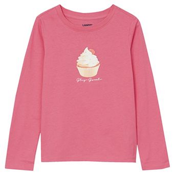 Girls 4-16 Lands' End Graphic Long Sleeve Tee in Regular and Plus