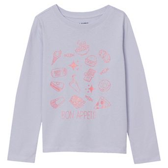 Girls 4-16 Lands' End Graphic Long Sleeve Tee in Regular and Plus