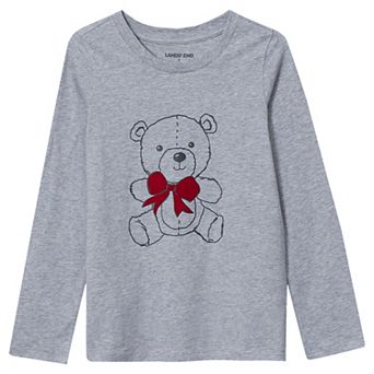 Girls 4-16 Lands' End Graphic Long Sleeve Tee in Regular and Plus