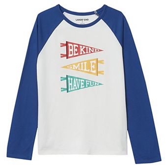 Girls 4-16 Lands' End Graphic Long Sleeve Tee in Regular and Plus