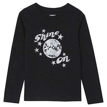 Girls 4-16 Lands' End Graphic Long Sleeve Tee in Regular and Plus
