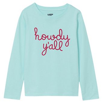 Girls 4-16 Lands' End Graphic Long Sleeve Tee in Regular and Plus
