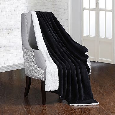 Dream Lab Soft Sherpa Reversible 15-lb. Weighted Blanket & Washable Cover
