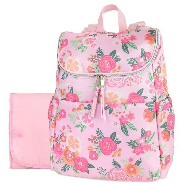 Baby Essentials Floral Backpack Diaper Bag