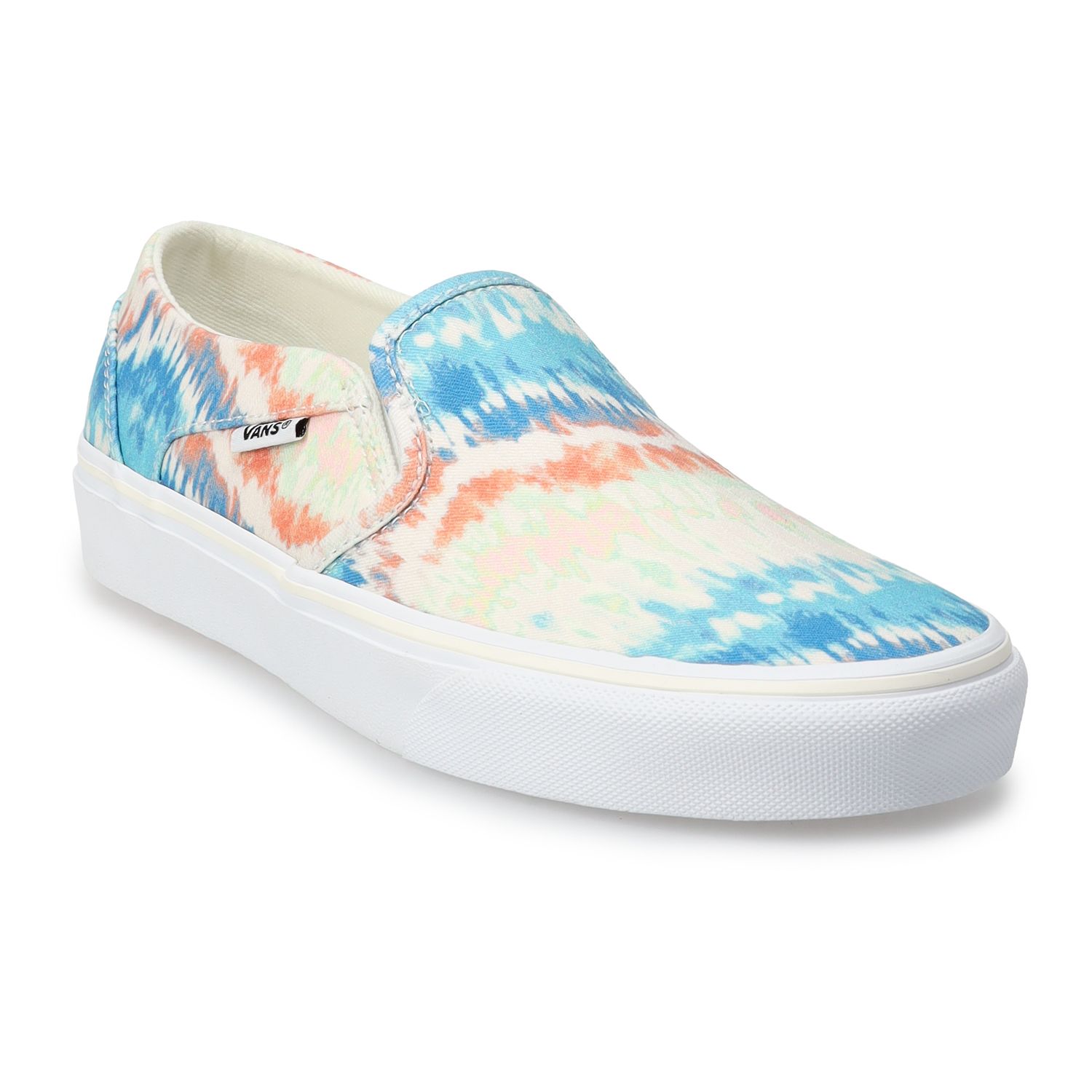 kohls vans slip on white