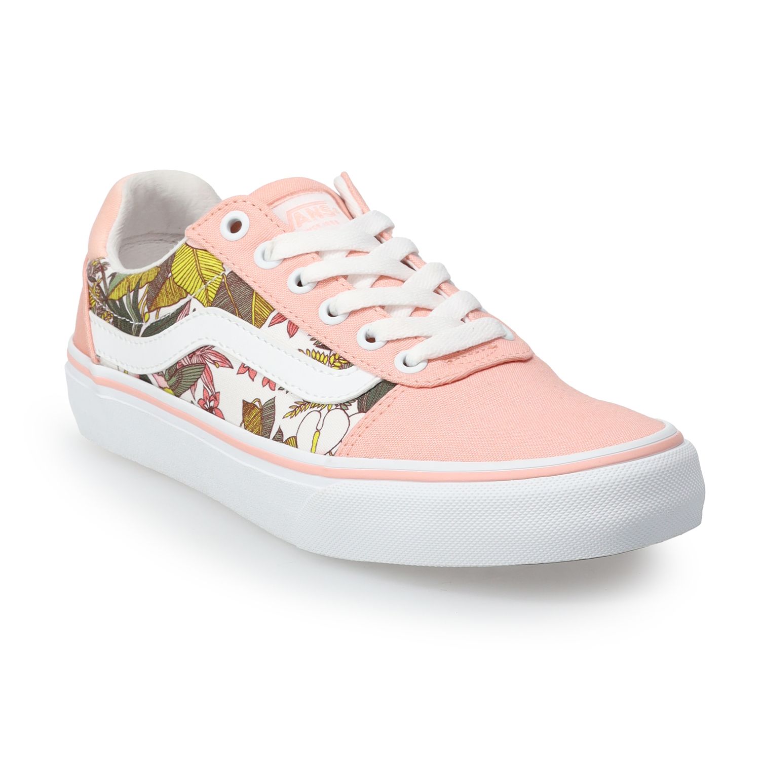 pink floral vans