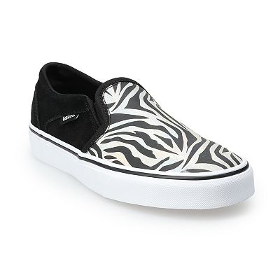 Vans Asher Women s Zebra Print Skate Shoes