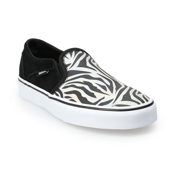 Een zin houten leerling Vans® Asher Women's Zebra Print Skate Shoes
