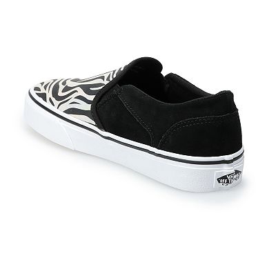 Vans® Asher Women's Zebra Print Skate Shoes 